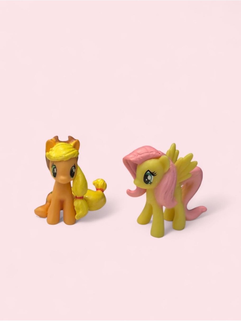 My Little Pony Applejack and Fluttershy Mini Figurines Pair (Bundle of 2)